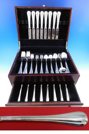 Meridiani by Ricci 925 Sterling Silver Flatware Set Service 48 Pieces Italy